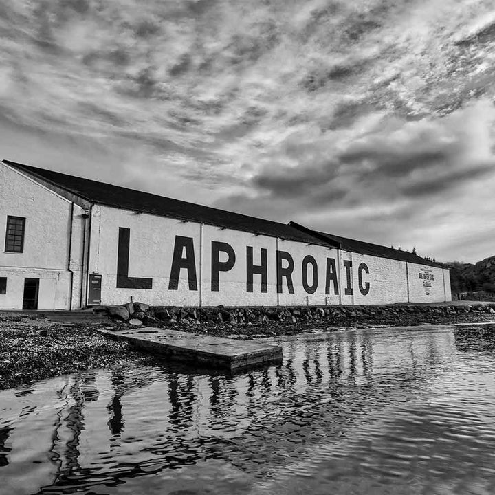 Laphroaig Distillery Photo Paper Poster by Wandering Spirits Global