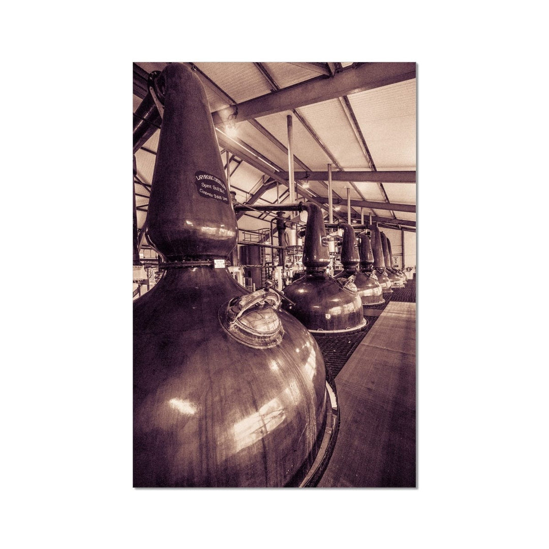 Spirit and Wash Stills Laphroaig Distillery Sepia Toned C-Type Print 12"x18" by Wandering Spirits Global