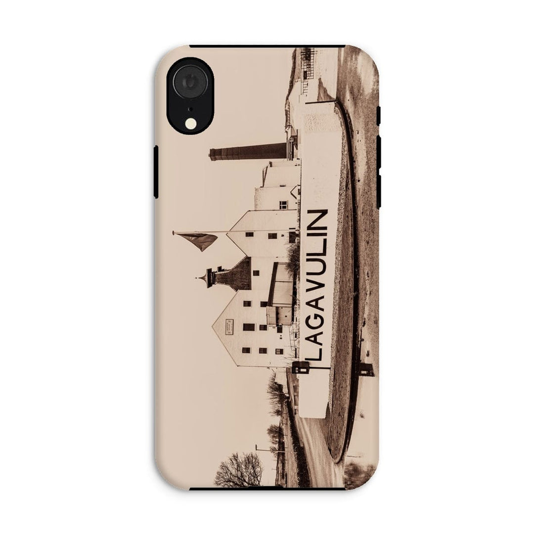 Lagavulin Distillery Sepia Toned Tough Phone Case iPhone XR / Gloss by Wandering Spirits Global
