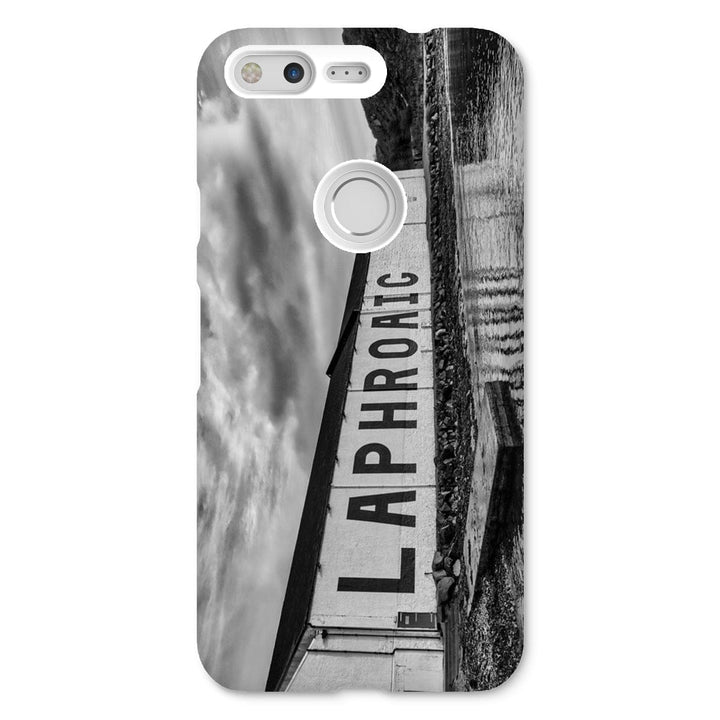 Laphroaig Distillery Islay Black and White Snap Phone Case Google Pixel / Gloss by Wandering Spirits Global