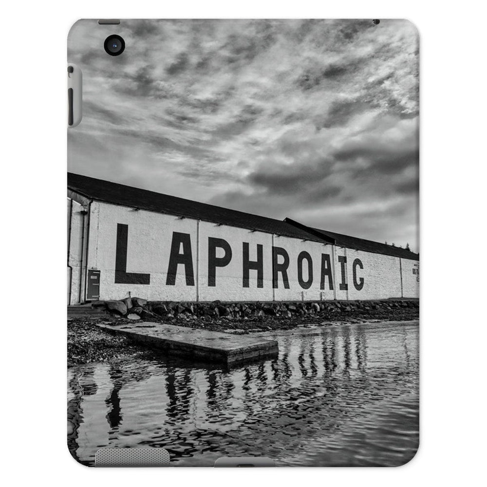 Laphroaig Distillery Islay Black and White Tablet Cases iPad 2/3/4 / Gloss by Wandering Spirits Global