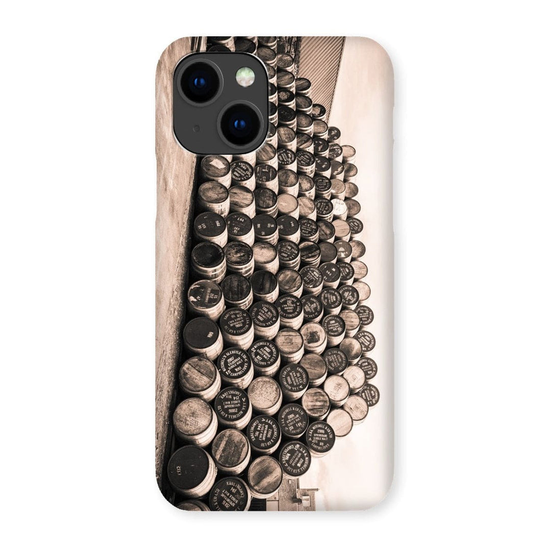 Empty Glengyle Casks Sepia Toned Snap Phone Case iPhone 14 / Gloss by Wandering Spirits Global