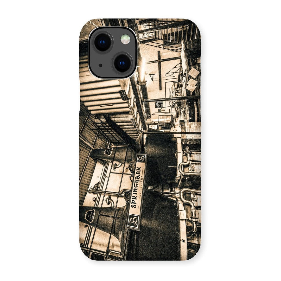 Springbank Distillery Black and White Snap Phone Case iPhone 13 / Gloss by Wandering Spirits Global