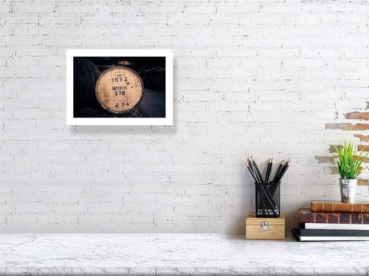 21.1 cm x 29.7 cm, 8.3 inches x 11.7 inches Brora 1982 Cask Fine Art Print by Wandering Spirits Global