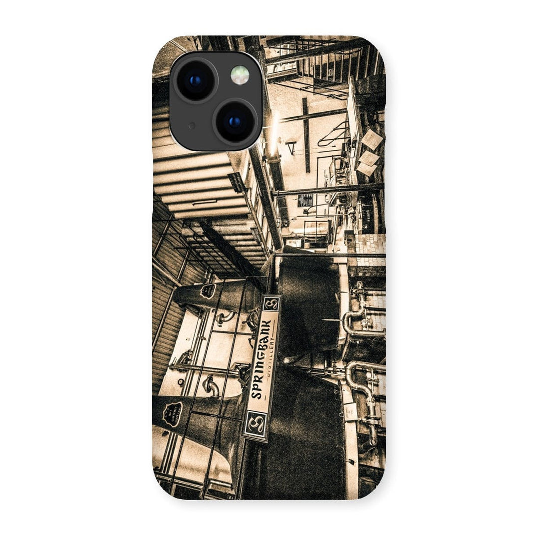 Springbank Distillery Black and White Snap Phone Case iPhone 14 / Gloss by Wandering Spirits Global