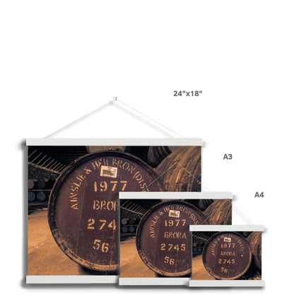 Brora 1977 Cask Fine Art Print with Hanger by Wandering Spirits Global