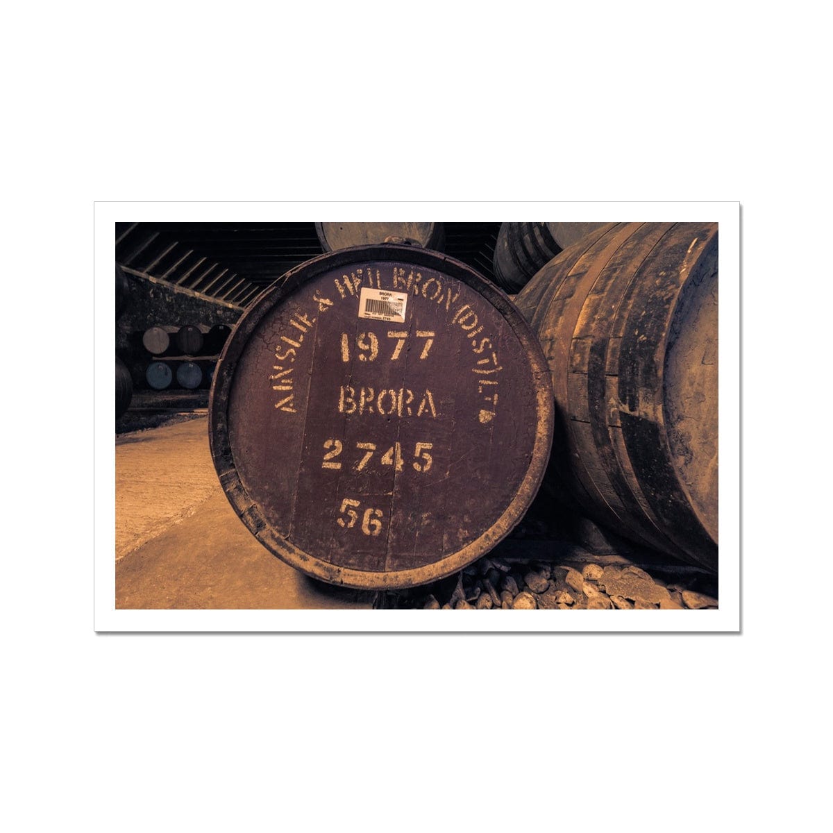 Brora 1977 Cask Hahnemühle Photo Rag Print 18"x12" by Wandering Spirits Global