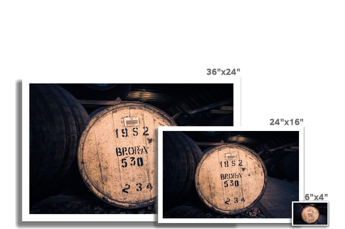 Brora 1982 Cask Hahnemühle Photo Rag Print by Wandering Spirits Global