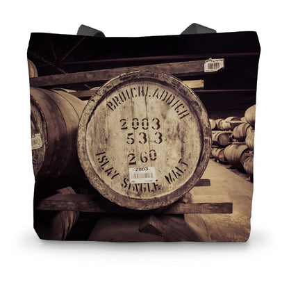 Bruichladdich 2003 Cask Soft Colour Canvas Tote Bag 14"x18.5" by Wandering Spirits Global
