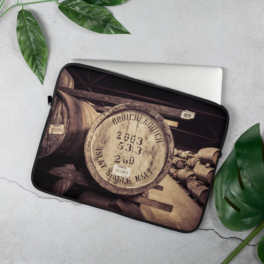 15 in Bruichladdich 2003 Cask Soft Colour Laptop Sleeve by Wandering Spirits Global