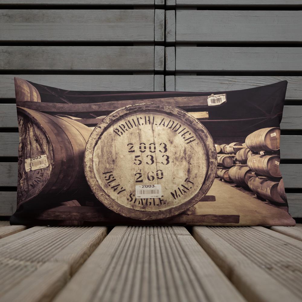 Bruichladdich 2003 Cask Soft Colour Premium Pillow by Wandering Spirits Global
