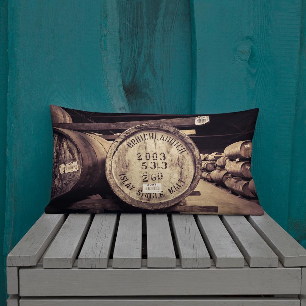20×12 Bruichladdich 2003 Cask Soft Colour Premium Pillow by Wandering Spirits Global