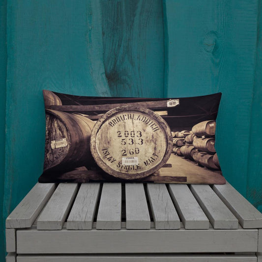 20×12 Bruichladdich 2003 Cask Soft Colour Premium Pillow by Wandering Spirits Global
