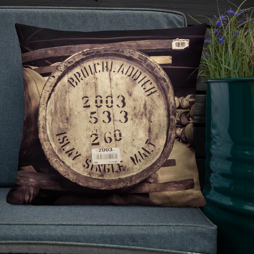 Bruichladdich 2003 Cask Soft Colour Premium Pillow by Wandering Spirits Global