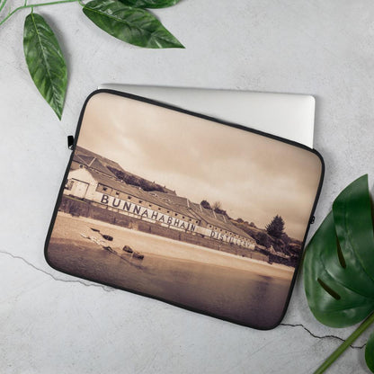 15 in Bunnahabhain Distillery Soft Colour Laptop Sleeve by Wandering Spirits Global