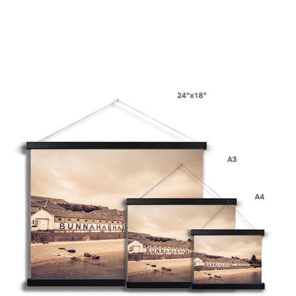 Bunnahabhain Distillery Warehouse Soft Colour Fine Art Print with Hanger by Wandering Spirits Global