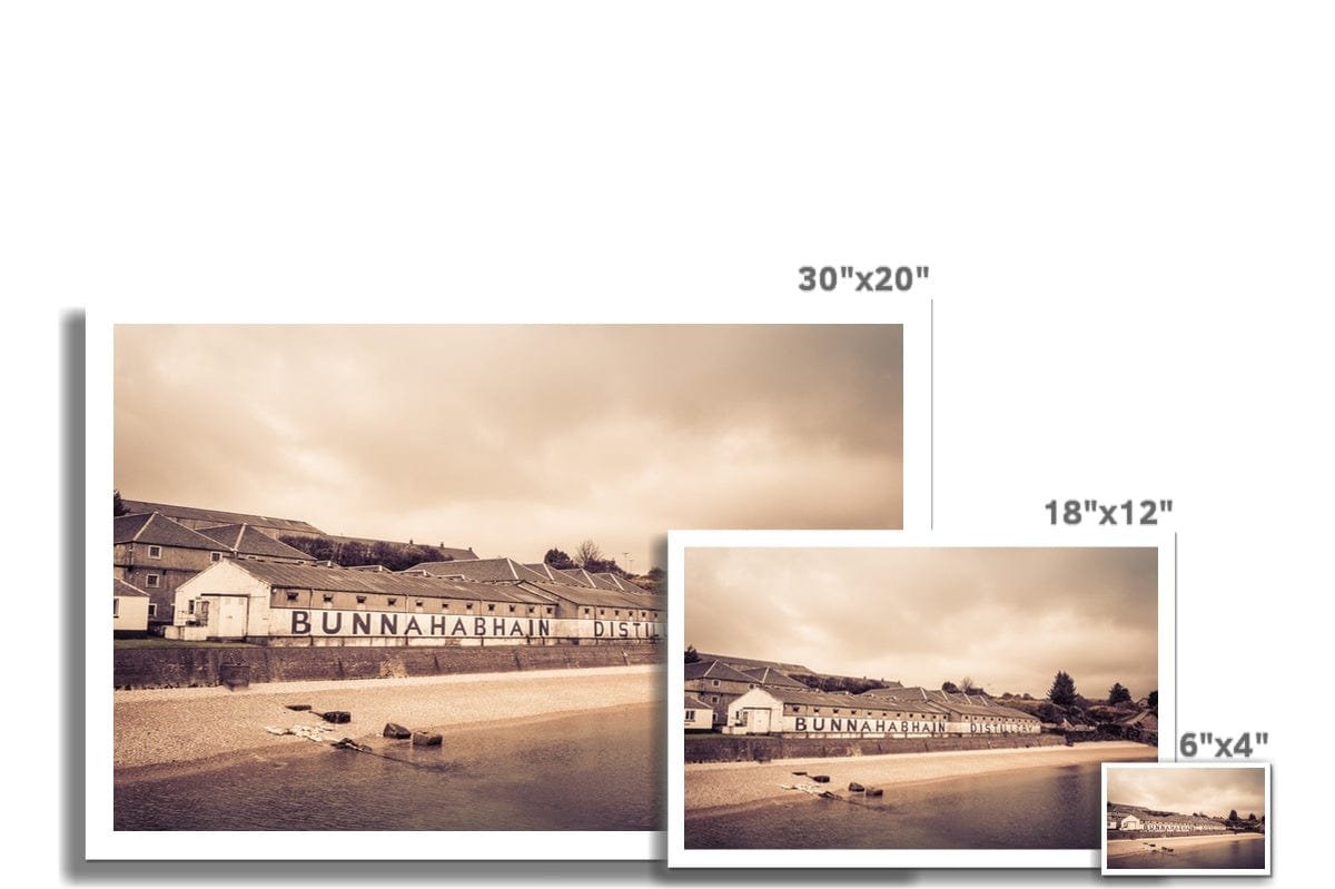 Bunnahabhain Distillery Warehouse Soft Colour Hahnemühle Photo Rag Print by Wandering Spirits Global
