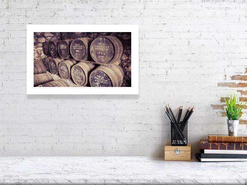 28.9 cm x 46.6 cm, 11.4 inches x 18.4 inches Royal Lochnagar Rare and Special Casks Fine Art Print by Wandering Spirits Global