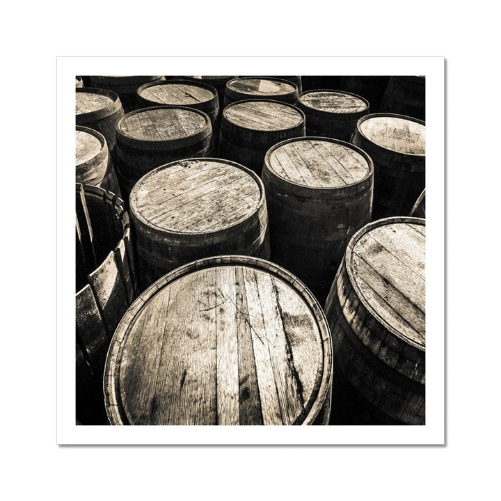 Dalmore Distillery Empty Casks  Hahnemühle Photo Rag Print 12"x12" by Wandering Spirits Global