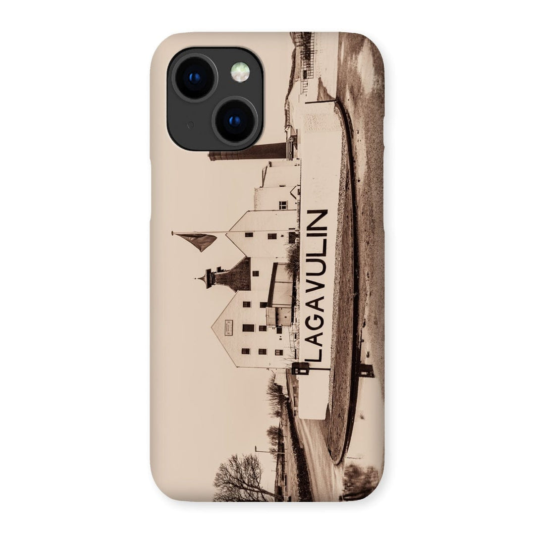 Lagavulin Distillery Sepia Toned Snap Phone Case iPhone 14 Plus / Gloss by Wandering Spirits Global