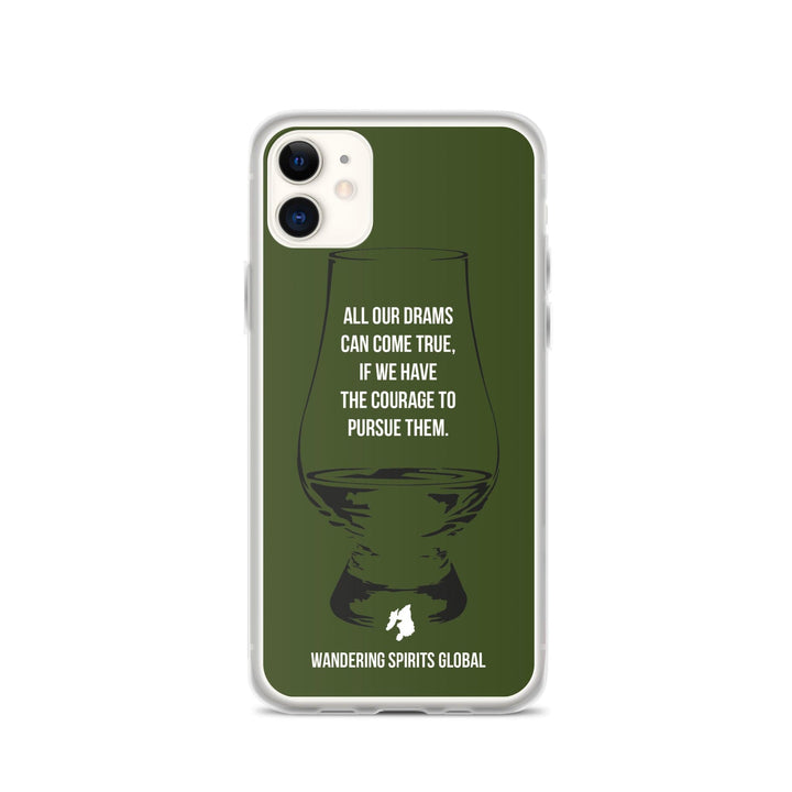 All Our Drams Can Come True iPhone Flexi Case iPhone 11 / Green by Wandering Spirits Global