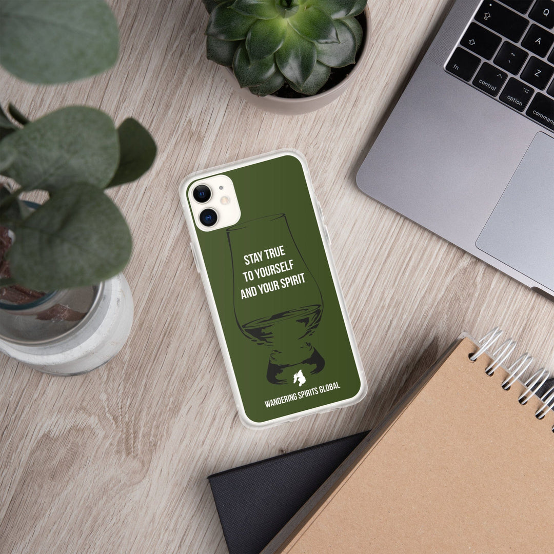 Stay True To Yourself and Your Spirit iPhone Flexi Case iPhone 11 by Wandering Spirits Global
