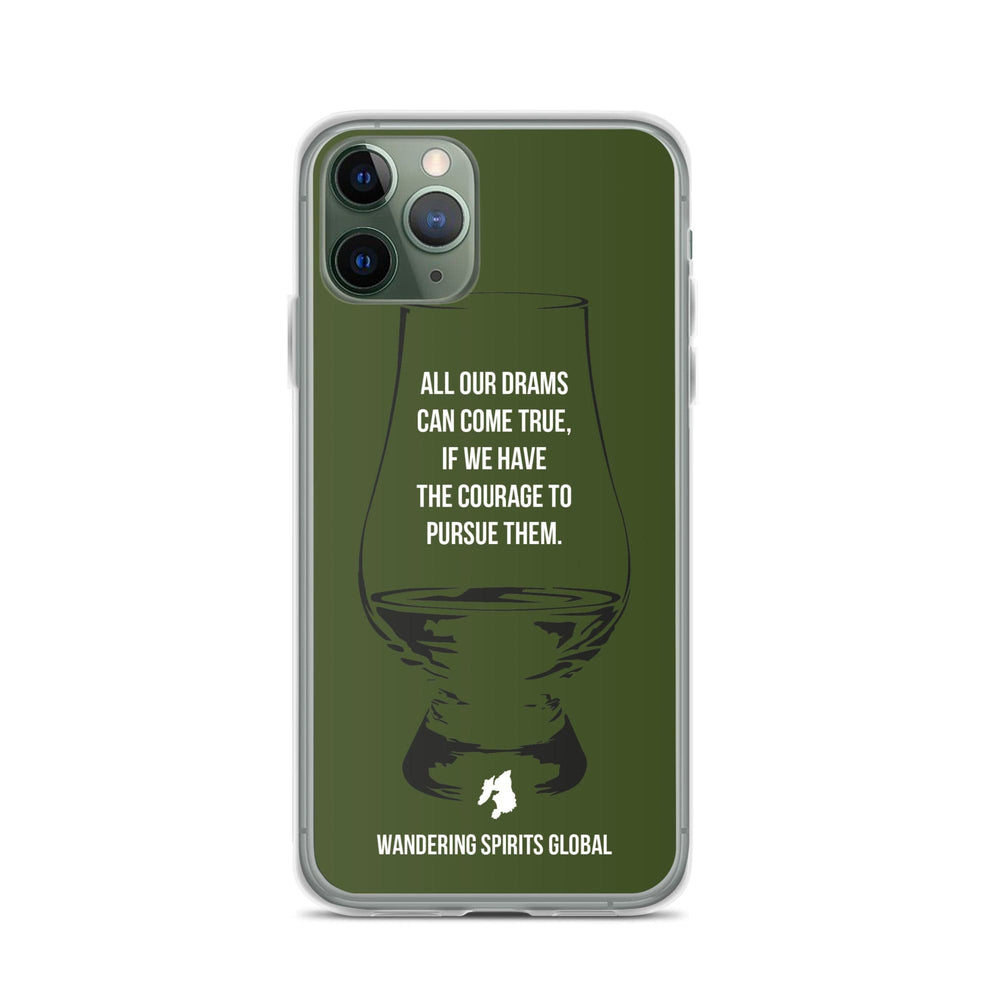 All Our Drams Can Come True iPhone Flexi Case iPhone 11 Pro / Green by Wandering Spirits Global