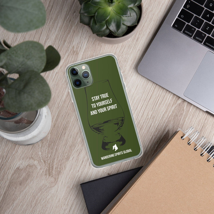 Stay True To Yourself and Your Spirit iPhone Flexi Case iPhone 11 Pro by Wandering Spirits Global