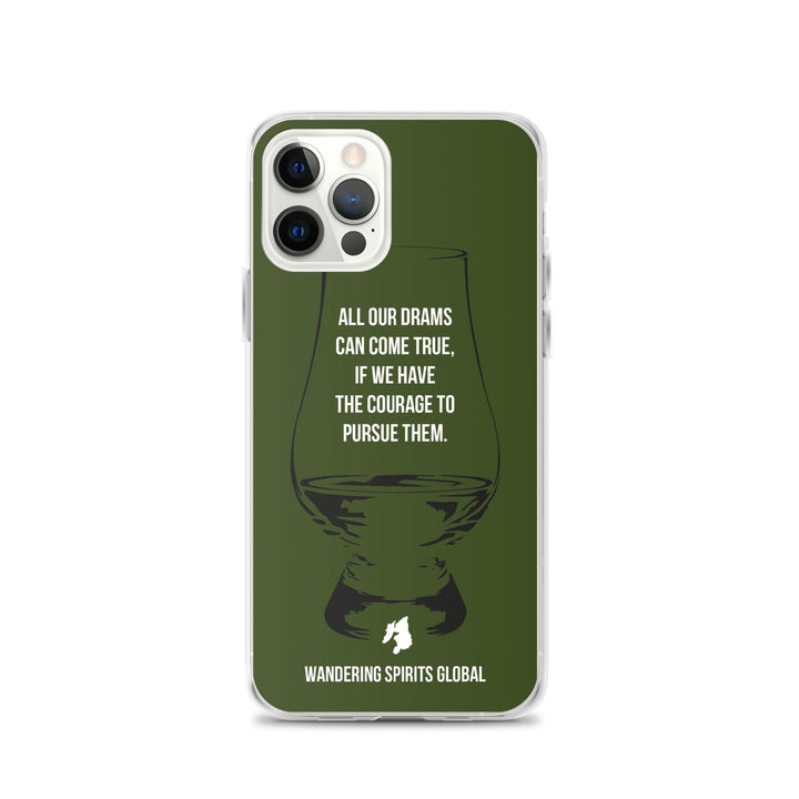 All Our Drams Can Come True iPhone Flexi Case iPhone 12 Pro / Green by Wandering Spirits Global