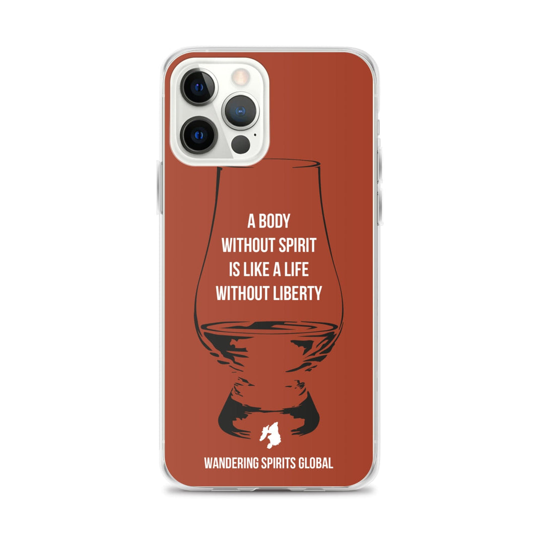 A Body Without Spirit Is Like A Life Without Liberty iPhone Flexi Case iPhone 12 Pro Max / Vintage Oak by Wandering Spirits Global