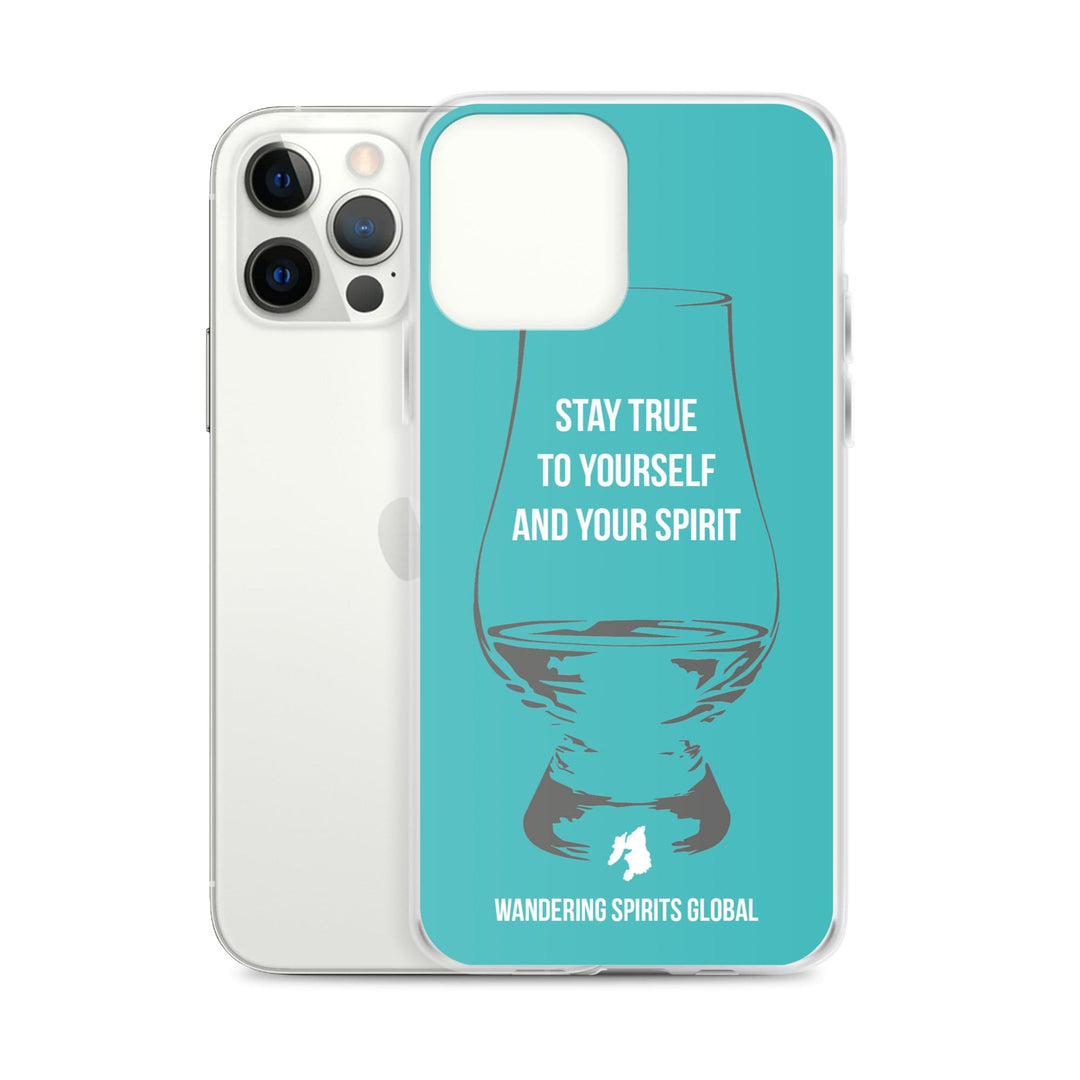 Stay True To Yourself and Your Spirit iPhone Flexi Case iPhone 12 Pro Max / Aqua by Wandering Spirits Global