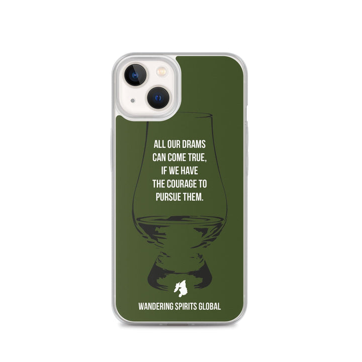All Our Drams Can Come True iPhone Flexi Case iPhone 13 / Green by Wandering Spirits Global