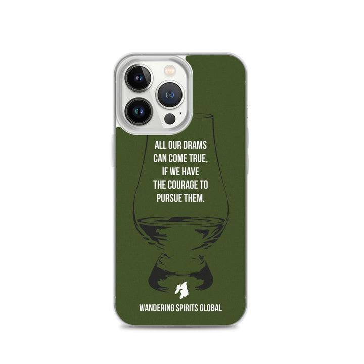All Our Drams Can Come True iPhone Flexi Case iPhone 13 Pro / Green by Wandering Spirits Global