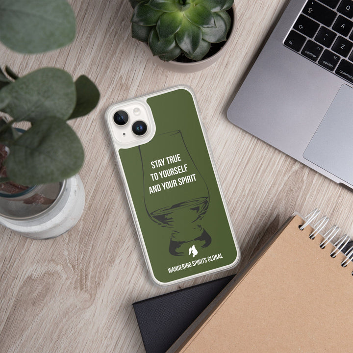 Stay True To Yourself and Your Spirit iPhone Flexi Case iPhone 14 Plus by Wandering Spirits Global