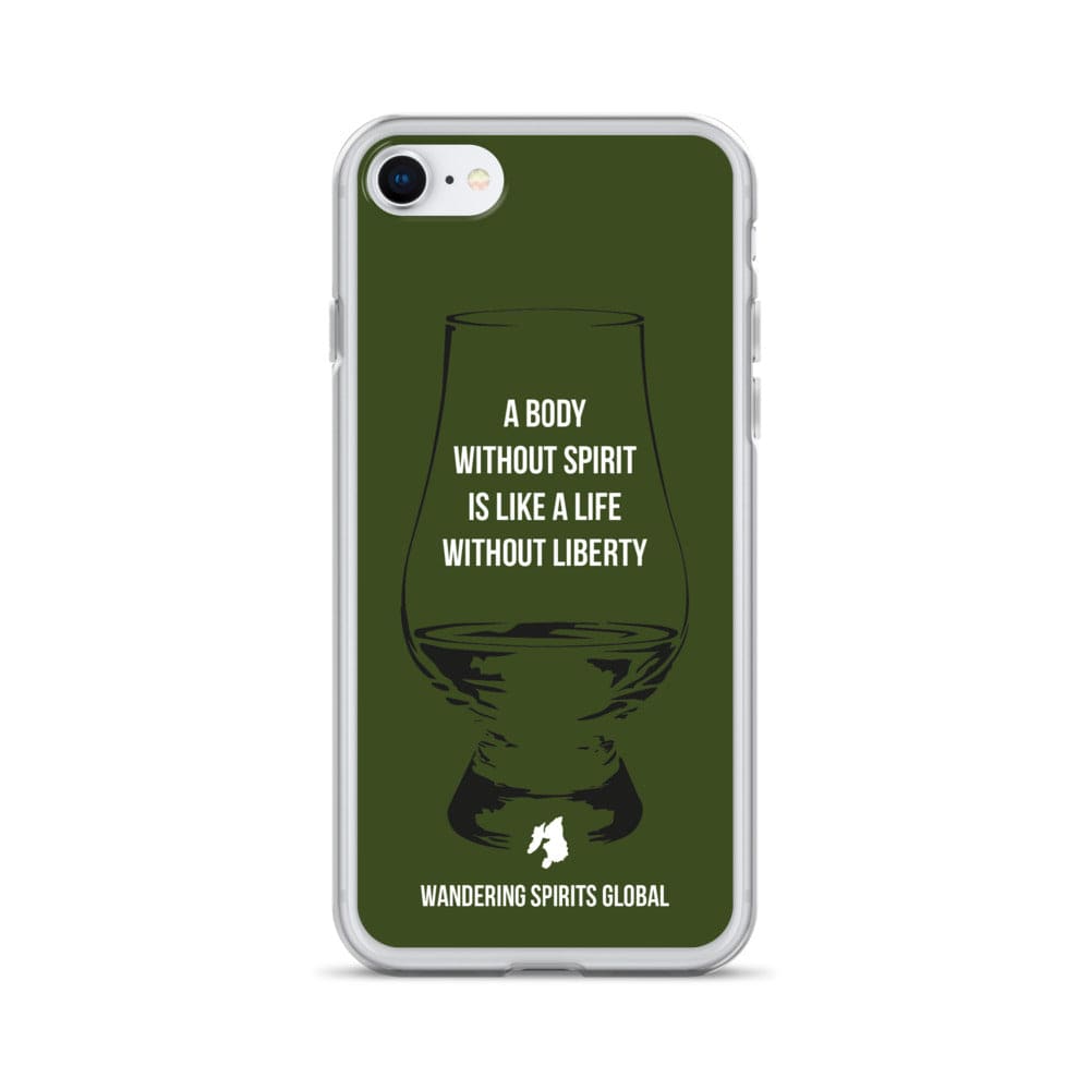 A Body Without Spirit Is Like A Life Without Liberty iPhone Flexi Case iPhone SE / Green by Wandering Spirits Global