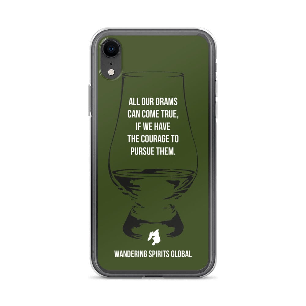 All Our Drams Can Come True iPhone Flexi Case iPhone XR / Green by Wandering Spirits Global