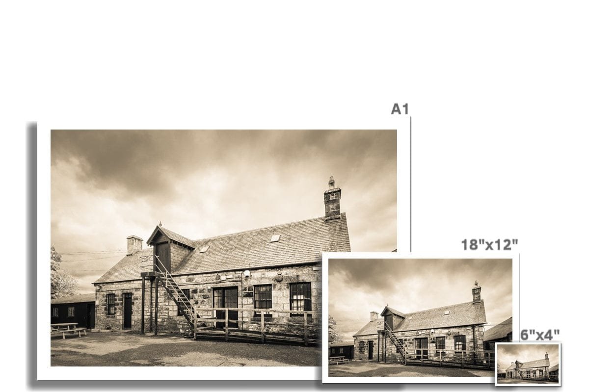 Clynelish Brora Old Distillery Office Hahnemühle Photo Rag Print by Wandering Spirits Global
