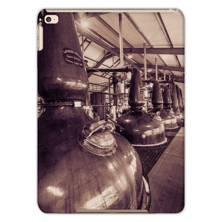 Spirit and Wash Stills Laphroaig Distillery Sepia Toned Tablet Cases iPad Air 2 / Gloss by Wandering Spirits Global