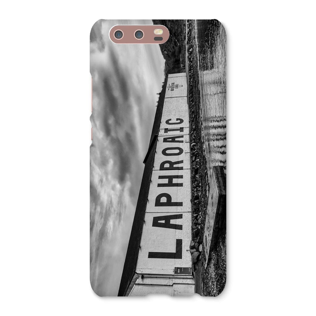 Laphroaig Distillery Islay Black and White Snap Phone Case Huawei P10 / Gloss by Wandering Spirits Global