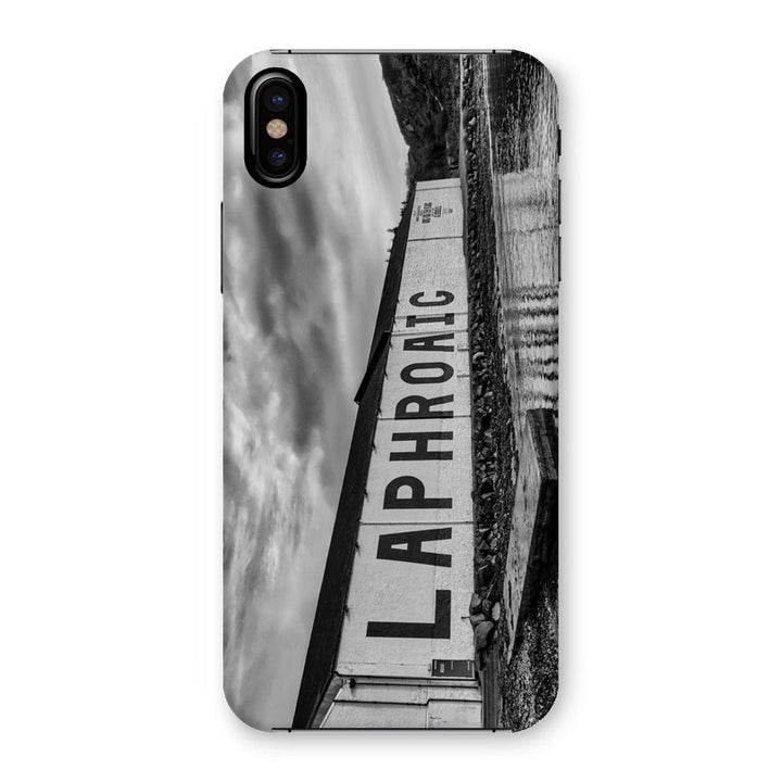 Laphroaig Distillery Islay Black and White Snap Phone Case iPhone XS / Gloss by Wandering Spirits Global