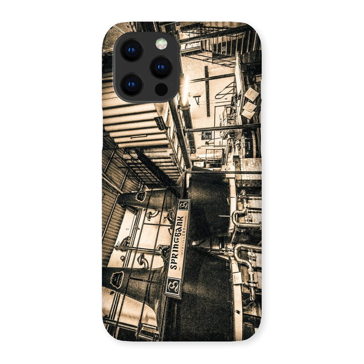 Springbank Distillery Black and White Snap Phone Case iPhone 12 Pro Max / Gloss by Wandering Spirits Global