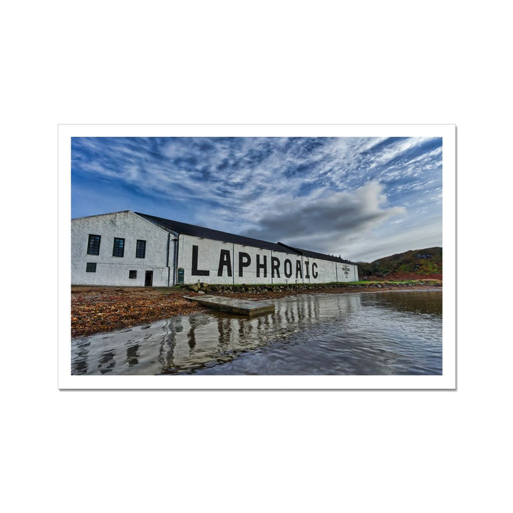 Laphroaig Distillery Warehouse Full Colour Hahnemühle Photo Rag Print 18"x12" by Wandering Spirits Global