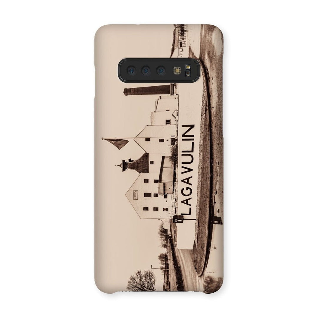 Lagavulin Distillery Sepia Toned Snap Phone Case Samsung Galaxy S10 / Gloss by Wandering Spirits Global