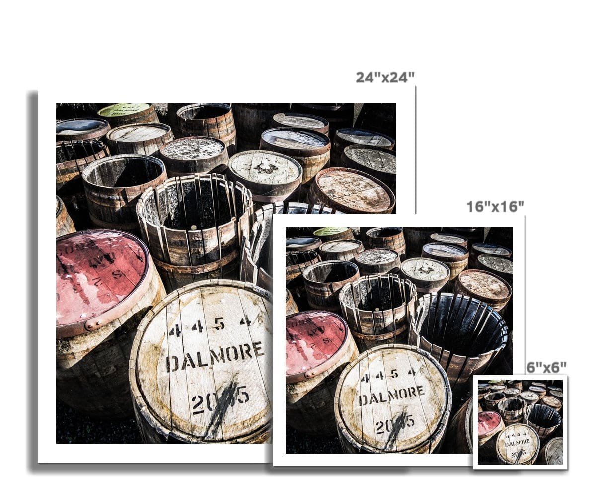 Dalmore Distillery Casks Hahnemühle Photo Rag Print by Wandering Spirits Global