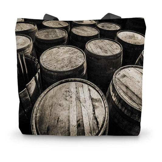 Dalmore Distillery Empty Casks  Canvas Tote Bag 14"x18.5" by Wandering Spirits Global