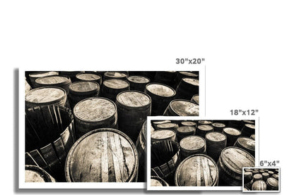 Dalmore Distillery Empty Casks  Hahnemühle Photo Rag Print by Wandering Spirits Global