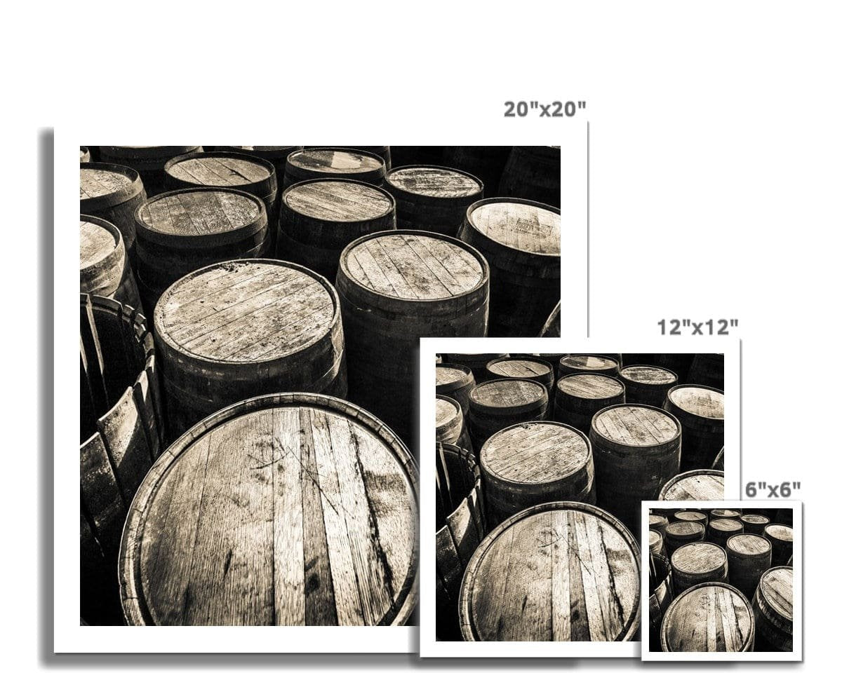 Dalmore Distillery Empty Casks  Hahnemühle Photo Rag Print by Wandering Spirits Global