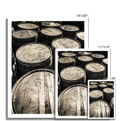 Dalmore Distillery Empty Casks  Hahnemühle Photo Rag Print by Wandering Spirits Global