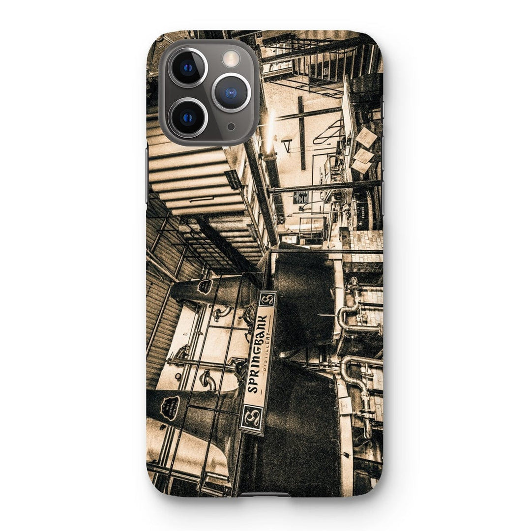 Springbank Distillery Black and White Snap Phone Case iPhone 11 Pro / Gloss by Wandering Spirits Global