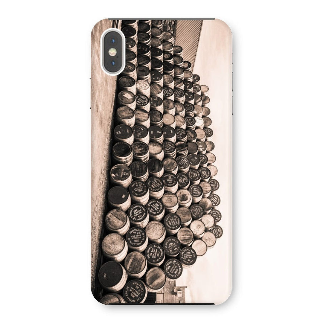 Empty Glengyle Casks Sepia Toned Snap Phone Case iPhone XS Max / Gloss by Wandering Spirits Global